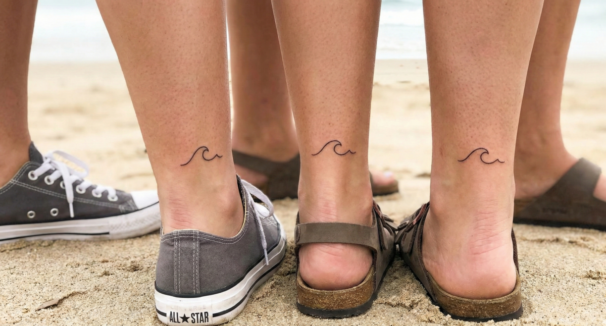 Parfois, reproduire le même petit motif discret sur chaque membre du groupe fonctionne à merveille