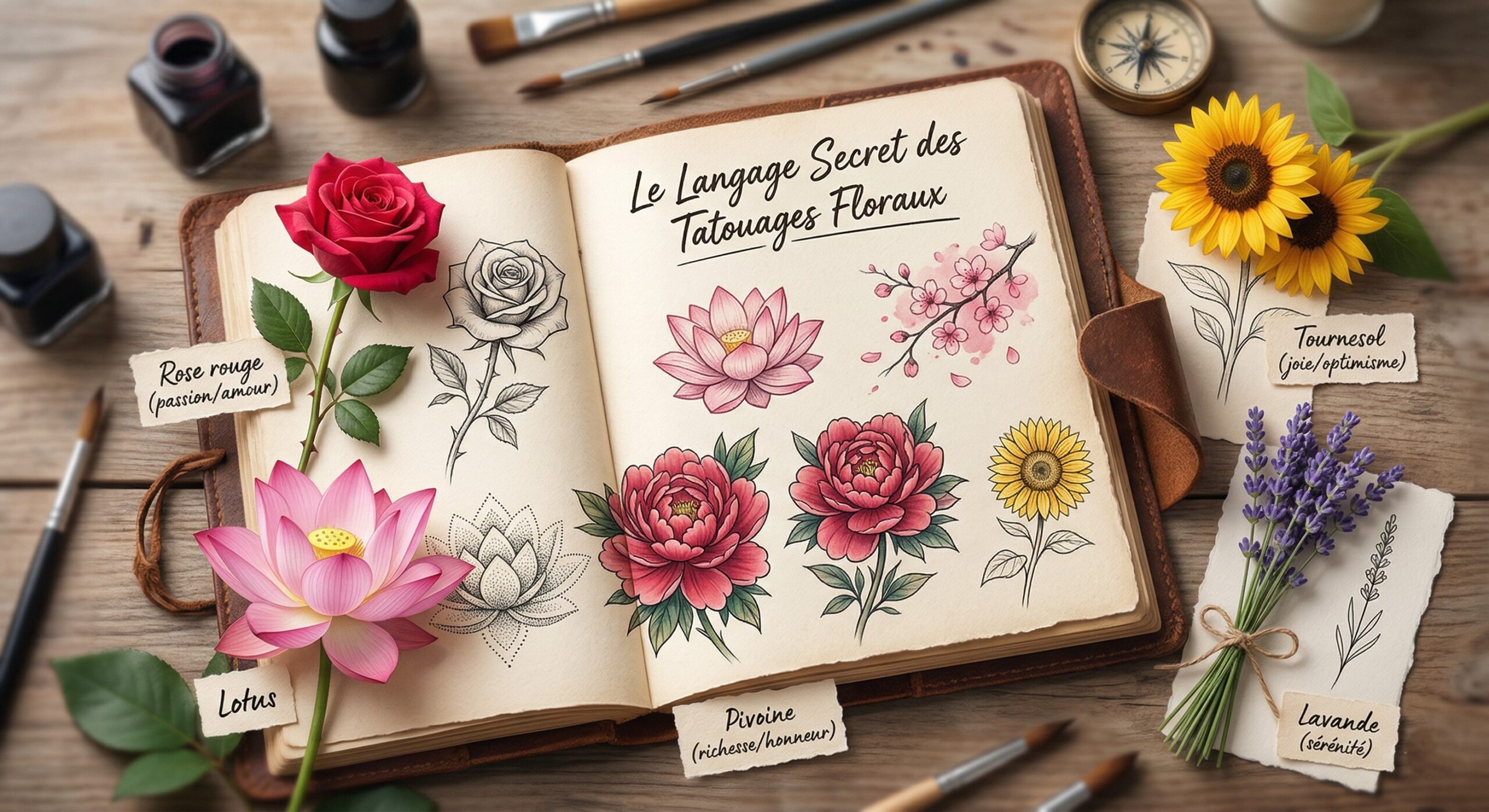 Signification des tatouages de fleurs